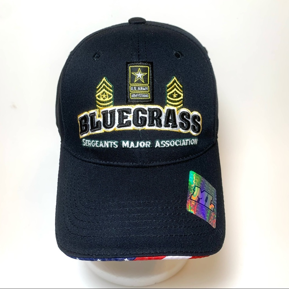 U.S. ARMY Baseball Cap Military Custom Embroidered Sergeant Major Bluegrass